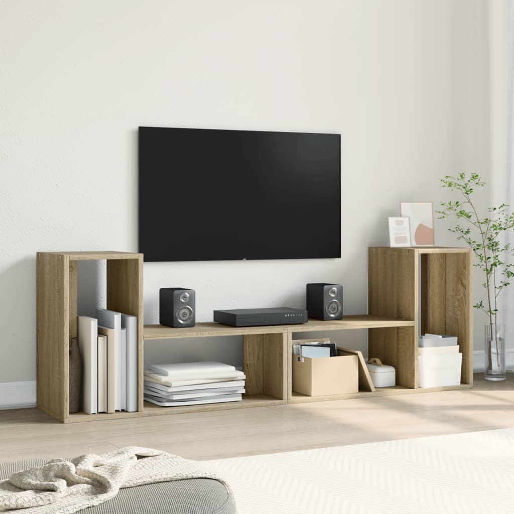 Meubles TV 2 pcs chêne sonoma 75x30x50 cm bois d'ingénierie