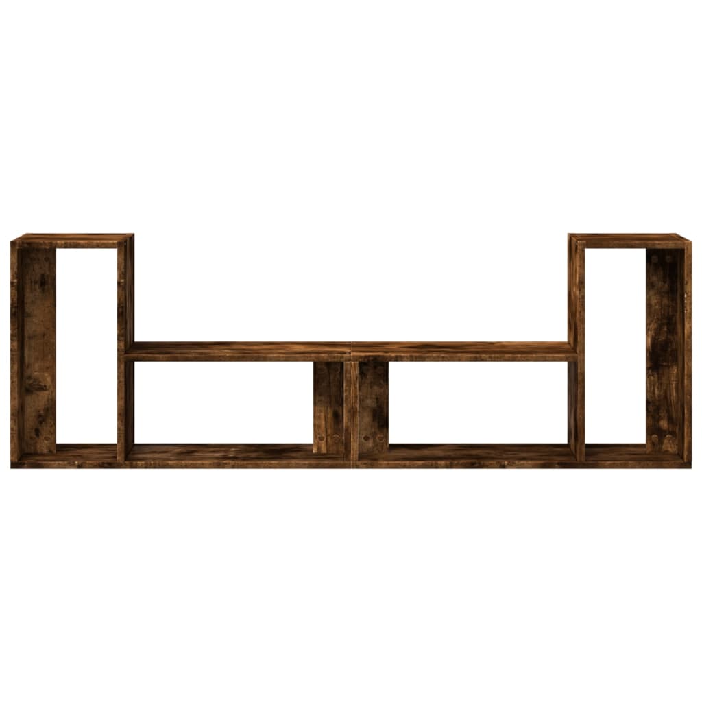 Meubles TV 2 pcs chêne fumé 75x30x50 cm bois d'ingénierie