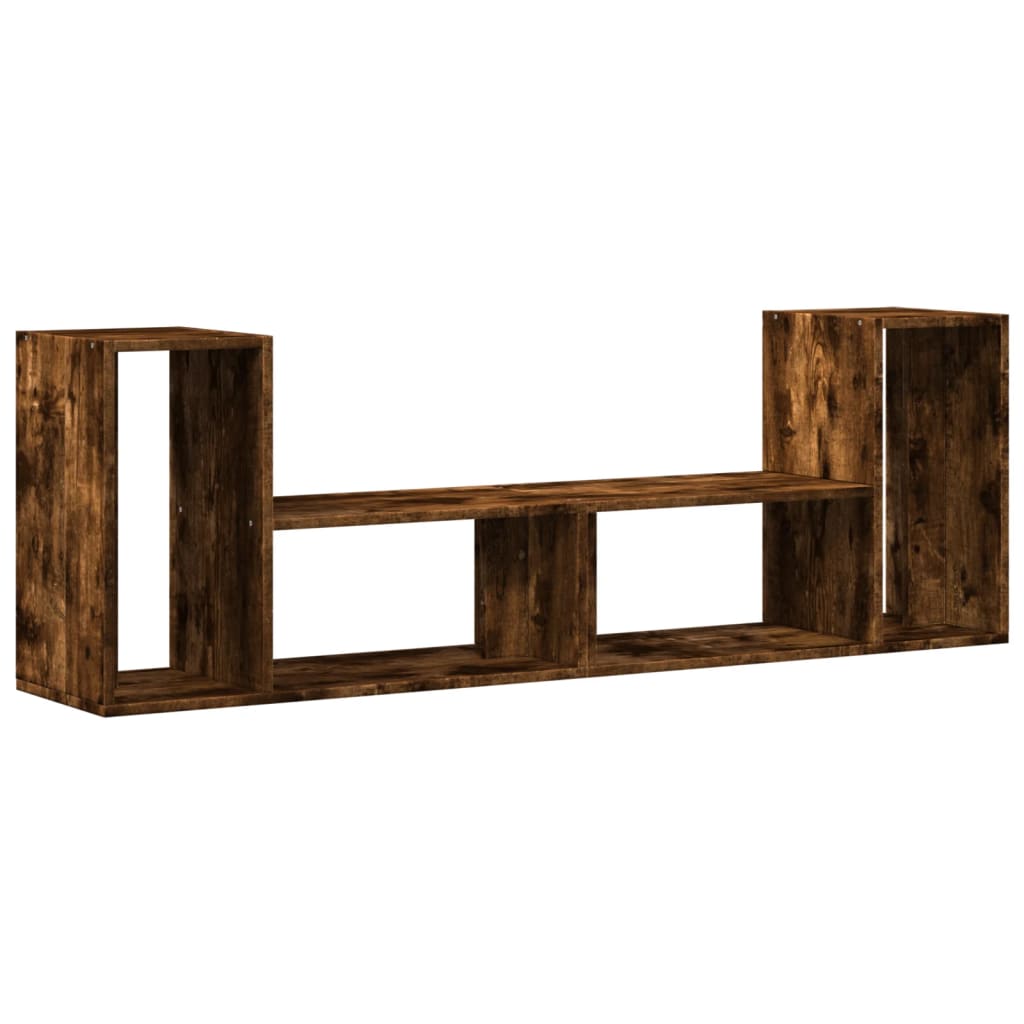 Meubles TV 2 pcs chêne fumé 75x30x50 cm bois d'ingénierie