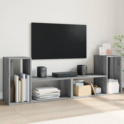 Meubles TV 2 pcs sonoma gris 75x30x50 cm bois d'ingénierie