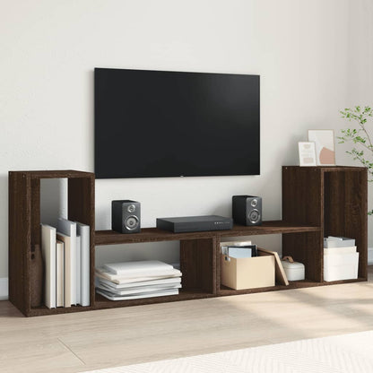 Meubles TV 2 pcs chêne marron 75x30x50 cm bois ingénierie