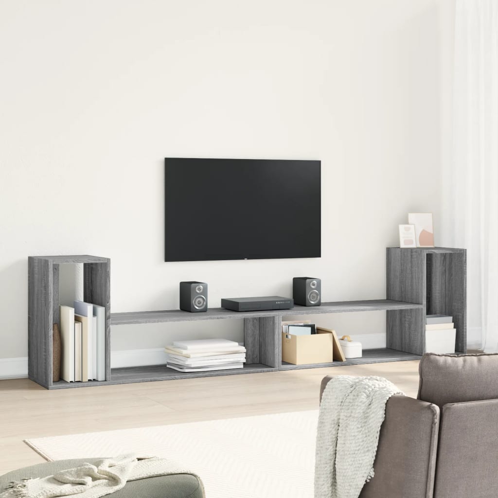 Meubles TV 2 pcs sonoma gris 100x30x50 cm bois d'ingénierie