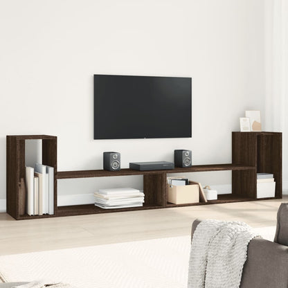 Meubles TV 2 pcs chêne marron 100x30x50 cm bois d'ingénierie