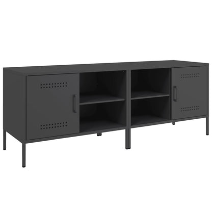 Meubles TV 2 pcs noir 68x39x50,5 cm acier