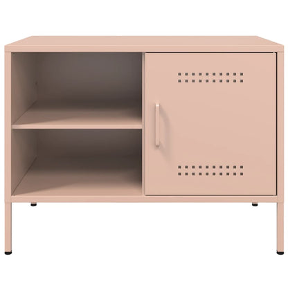 Meubles TV 2 pcs rose 68x39x50,5 cm acier