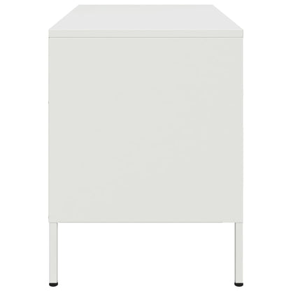 Meubles TV 2 pcs blanc 68x39x50,5 cm acier