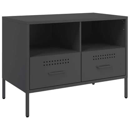 Meubles TV 2 pcs noir 68x39x50,5 cm acier