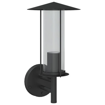 Black stainless steel outdoor wall light