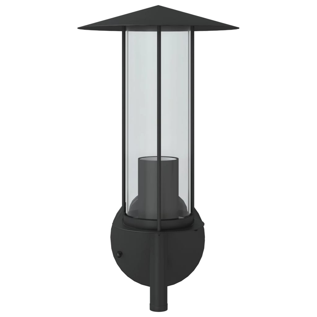 Black stainless steel outdoor wall light