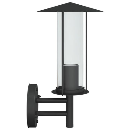 Black stainless steel outdoor wall light