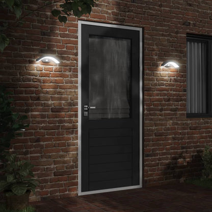 Aplique LED de exterior con sensores negro