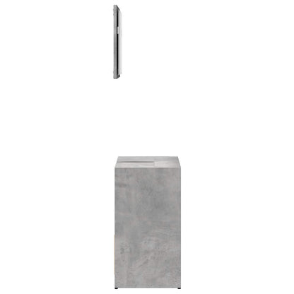 Ensemble de meubles de salle de bain 2 pcs gris béton