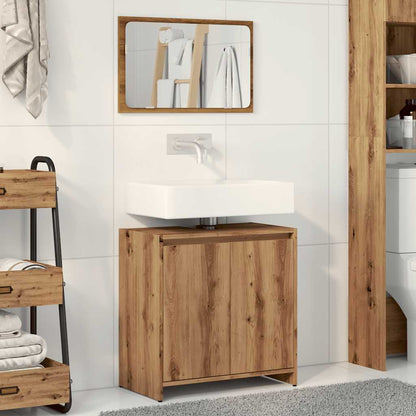 Ensemble de meubles salle de bain 2 pcs bois d'ingénierie