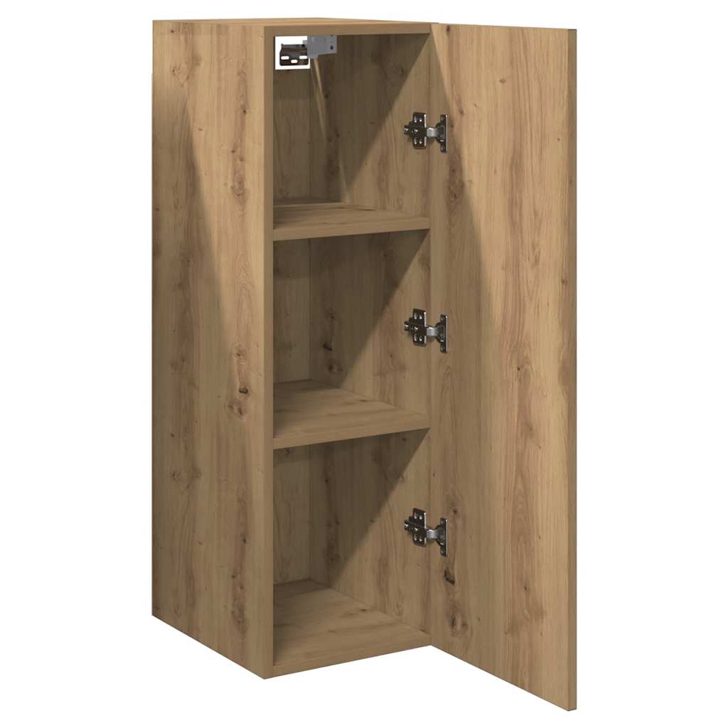 Meubles TV 2 pcs chêne artisanal 30,5x30x90cm bois d'ingénierie