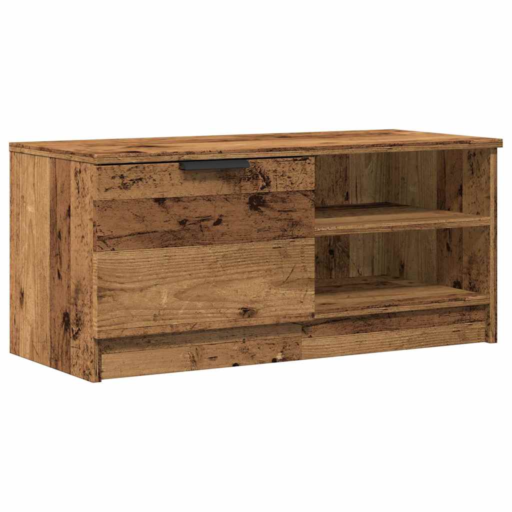 Meubles TV 2 pcs vieux bois 80x35x36,5 cm bois d'ingénierie