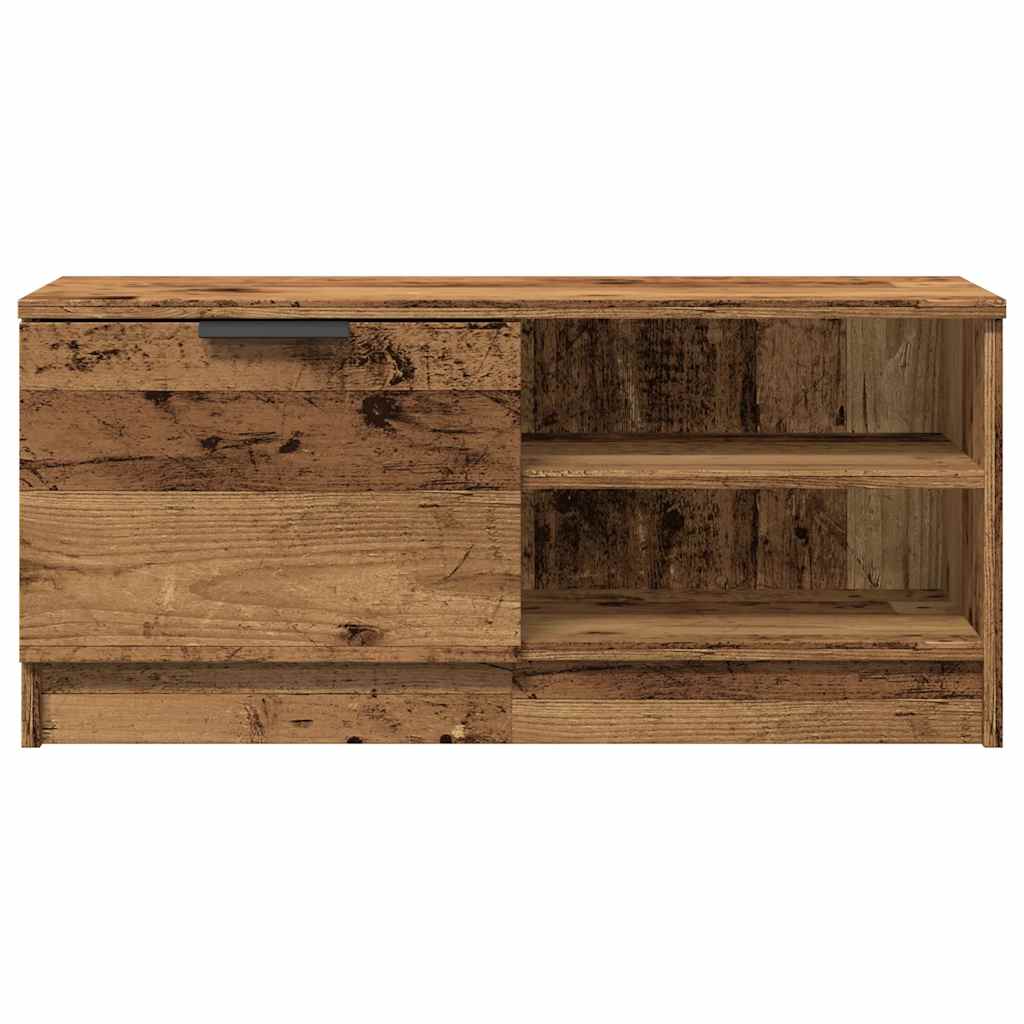 Meubles TV 2 pcs vieux bois 80x35x36,5 cm bois d'ingénierie