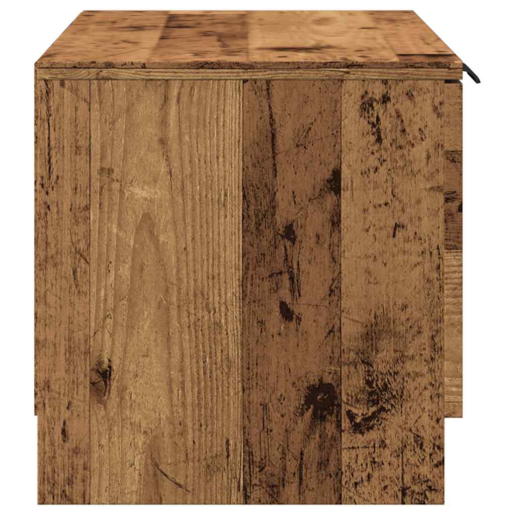 Meubles TV 2 pcs vieux bois 80x35x36,5 cm bois d'ingénierie