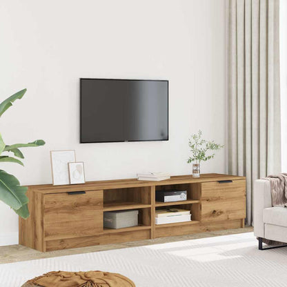 Meubles TV 2 pcs chêne artisanal 80x35x36,5cm bois d'ingénierie