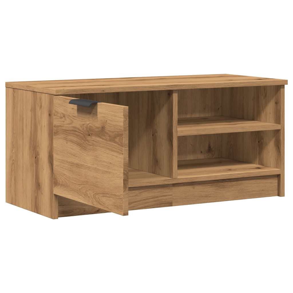 Meubles TV 2 pcs chêne artisanal 80x35x36,5cm bois d'ingénierie