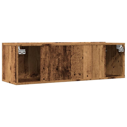 Meubles TV muraux 2 pcs vieux bois 100x30x30 cm