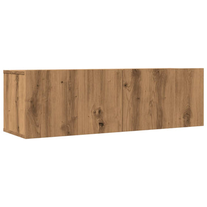 Meubles TV muraux 2 pcs chêne artisanal 100x30x30 cm