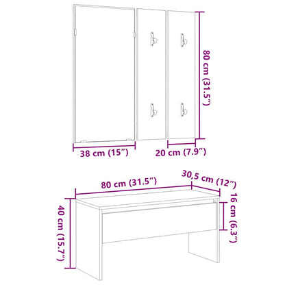 Ensemble de meubles de couloir chêne artisanal bois ingénierie