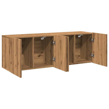 Meubles TV muraux 2 pcs chêne artisanal 60x30x41 cm