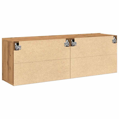 Meubles TV muraux 2 pcs chêne artisanal 60x30x41 cm