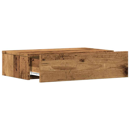 Meubles TV avec éclairage LED 2 pcs vieux bois 60x35x15,5 cm