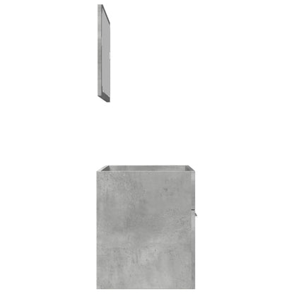 Ensemble de meubles de salle de bain 2 pcs gris béton