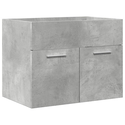 Ensemble de meubles de salle de bain 2 pcs gris béton