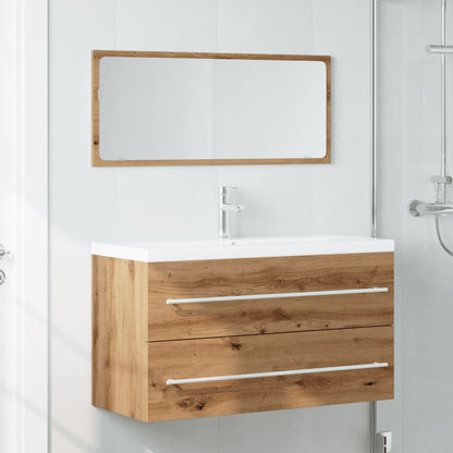 Ensemble de meubles salle de bain 2 pcs bois d'ingénierie