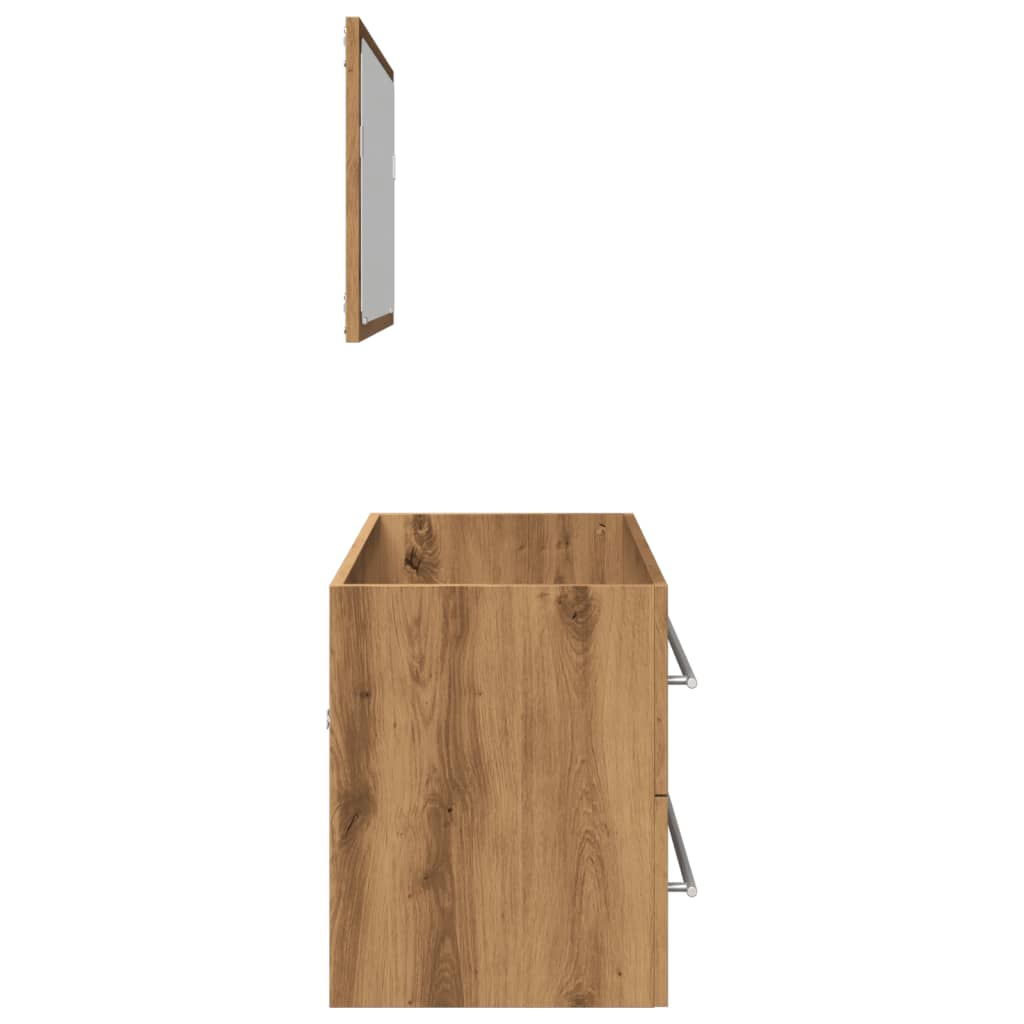 Ensemble de meubles salle de bain 2 pcs bois d'ingénierie