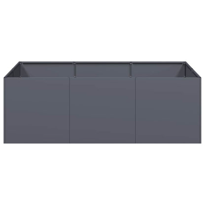 Jardinière anthracite 120x80x40 cm acier